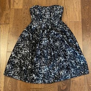 J Crew Full Skirt Silk Dress Sz 2
